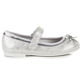 American Club Ballerina con velcro americano grigio