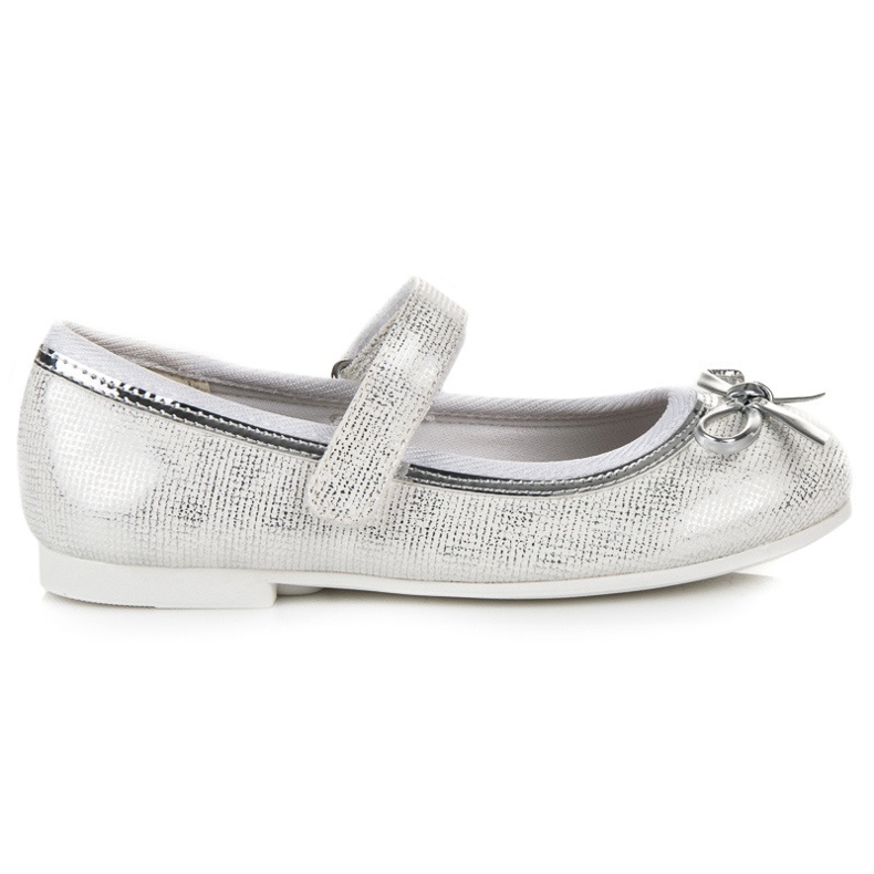 American Club Ballerina con velcro americano grigio