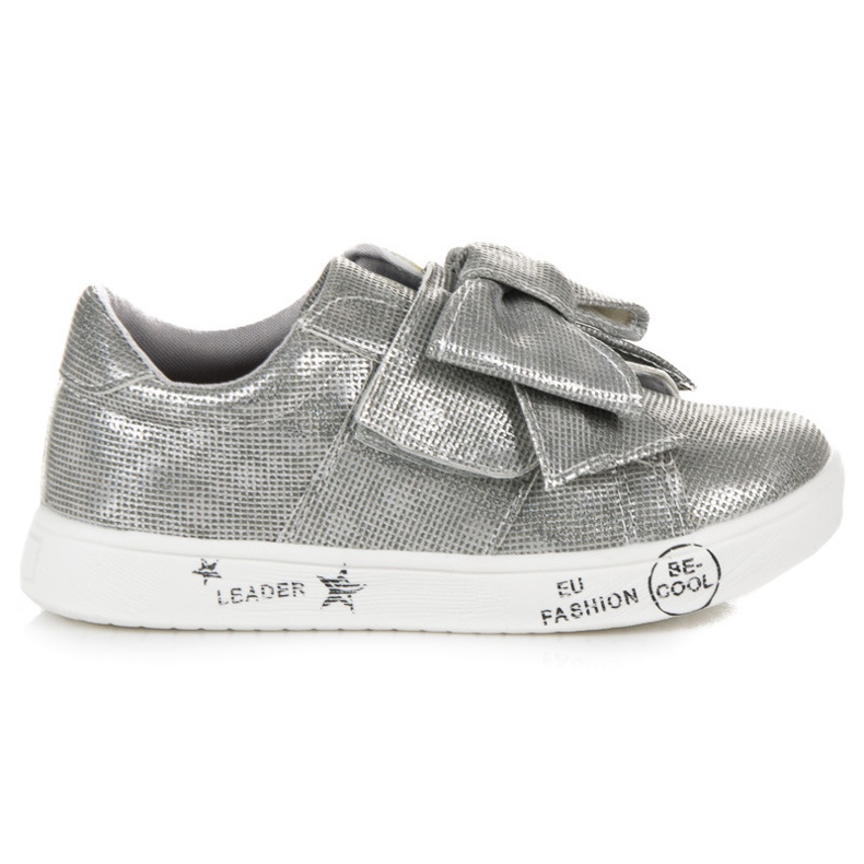 American Club Sneakers Slip-On Con Fiocco Americano grigio