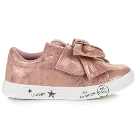 American Club Sneakers Slip-On Con Fiocco Americano rosa