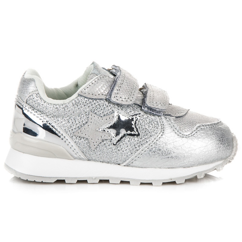 American Club Sneakers argento con stella americana grigio