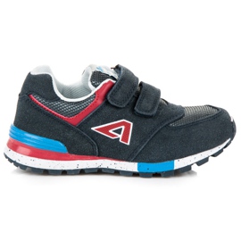 American Club Scarpe da ginnastica americane in velcro blu