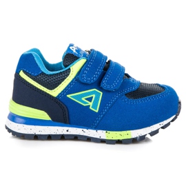 American Club Scarpe da ginnastica americane in velcro blu