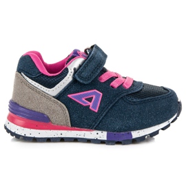 Sneakers da ragazza American Club blu