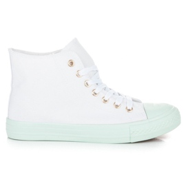 Coura Sneakers sopra la caviglia bianca