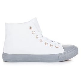 Coura Sneakers sopra la caviglia bianco