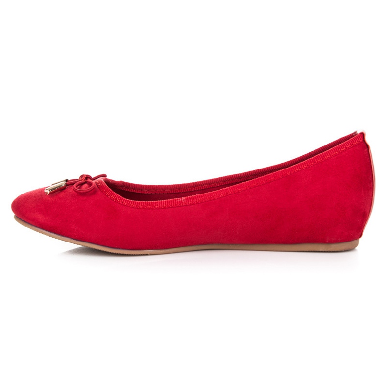 Fama Ballerine rosse con fiocco rosso