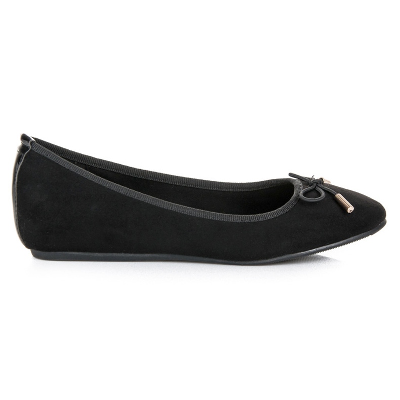 Fama Ballerine nere con fiocco nero