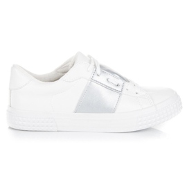 Sneakers bianche alla moda bianca