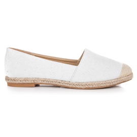 Bestelle Espadrillas con glitter bianco