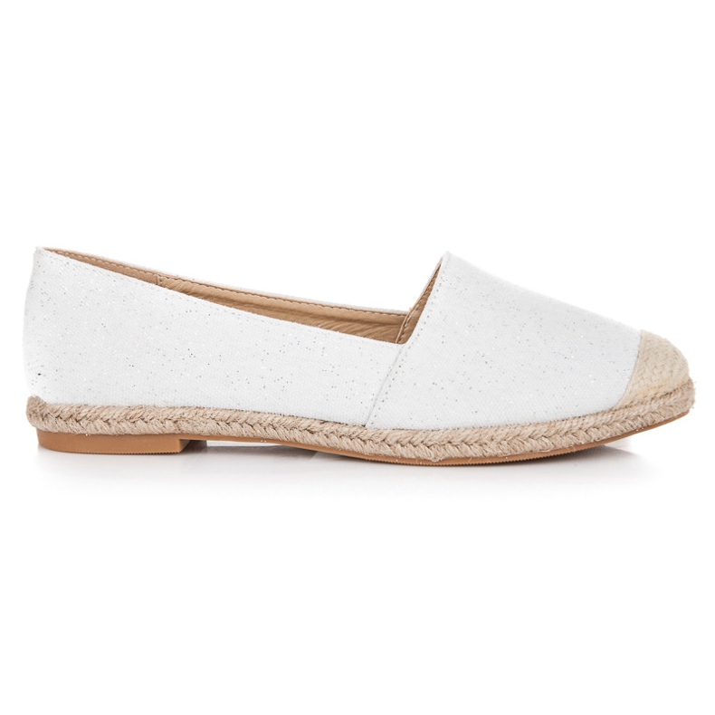 Bestelle Espadrillas con glitter bianca