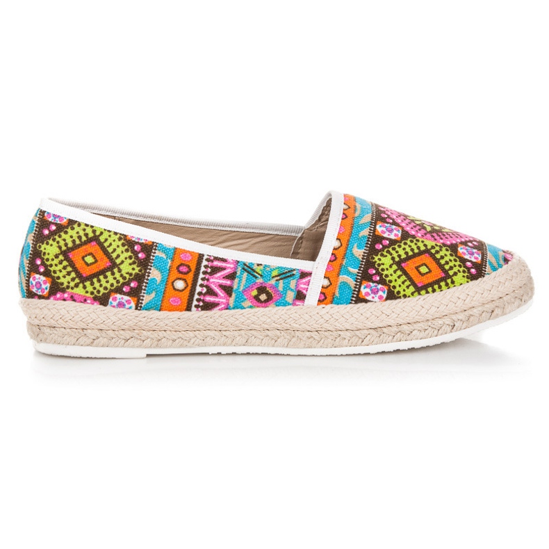 Espadrillas con fantasia etnica multicolore