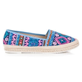 Espadrillas con fantasia etnica multicolore