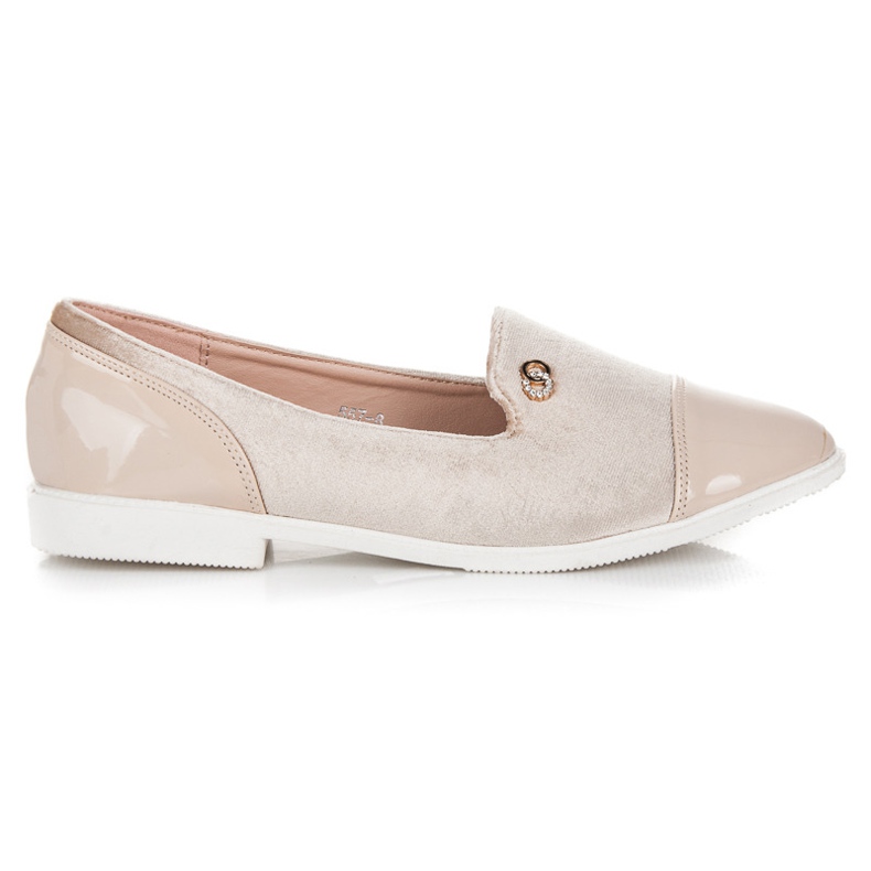 Ballerine in velluto marrone