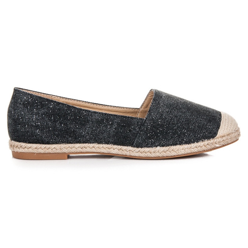 Bestelle Espadrillas con glitter nero