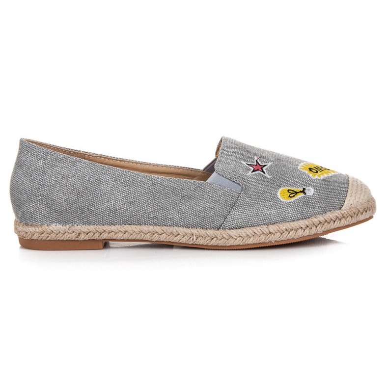 Bestelle Espadrillas primaverili con toppe grigio
