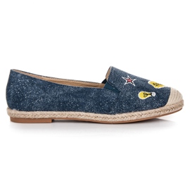 Bestelle Espadrillas primaverili con toppe blu