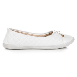 Ballerine trapuntate bianca