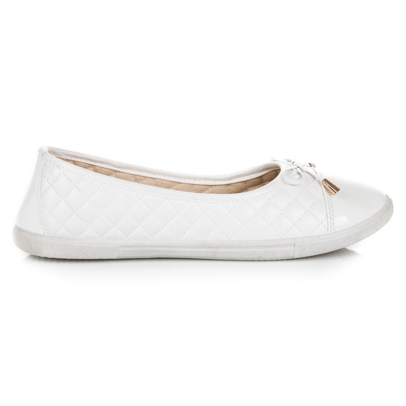 Ballerine trapuntate bianca