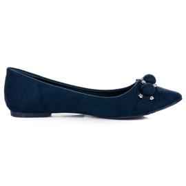 Seastar Ballerina In Pelle Scamosciata In Spitz blu