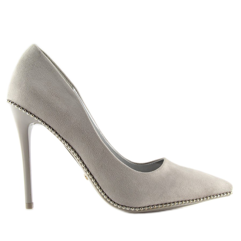 Scarpe eleganti da donna grigie NF-23P Grey grigio