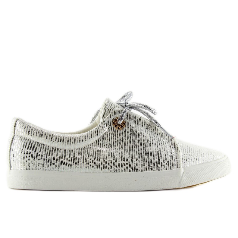 Sneakers da donna argento MB102 Bianche grigio