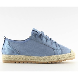 Sneakers espadrillas blu BB02P L.BLUE