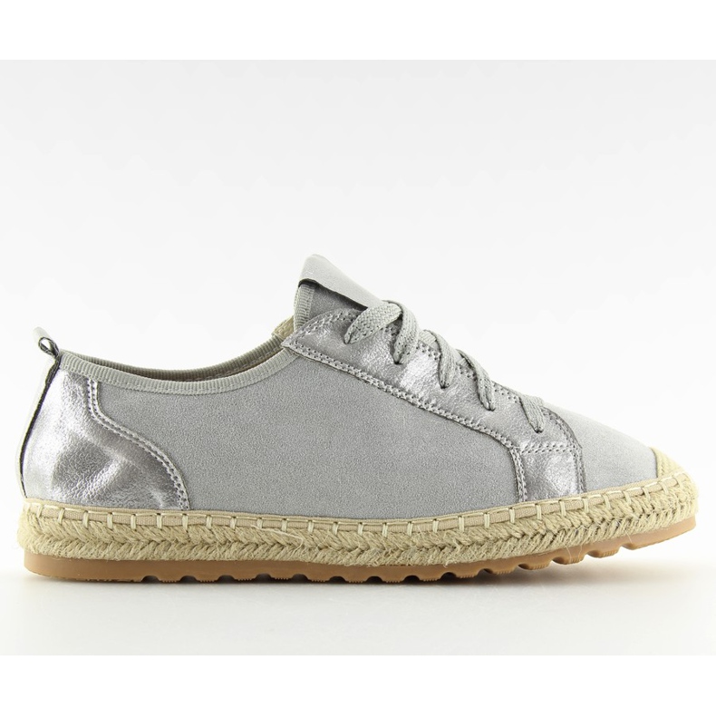 Sneakers espadrillas grigie BB02P Grigio