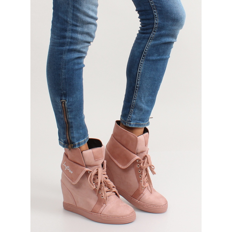 Sneakers scamosciate B12-22 rosa - II grado