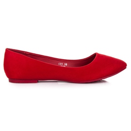 Seastar Ballerine in camoscio rosso