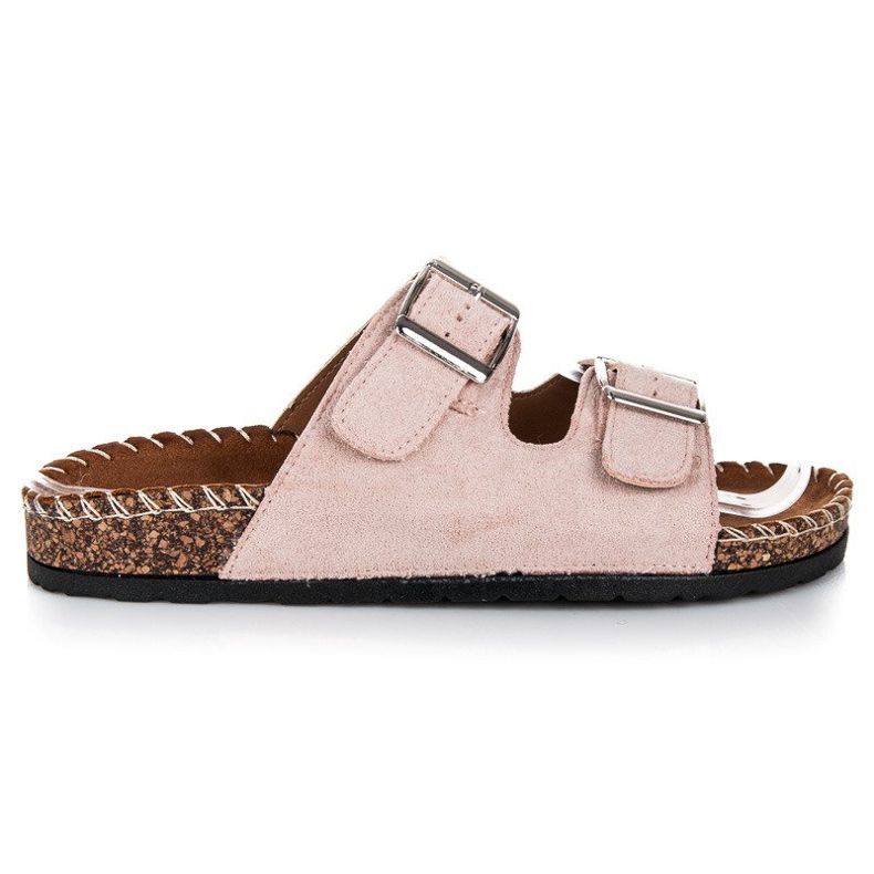 Seastar Ciabatte in camoscio con fibbie marrone