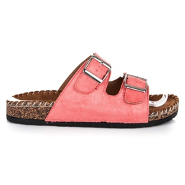 Seastar Ciabatte in camoscio con fibbie rosa