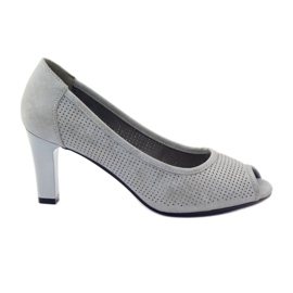Décolleté traforate Sergio Leone 232 grigio