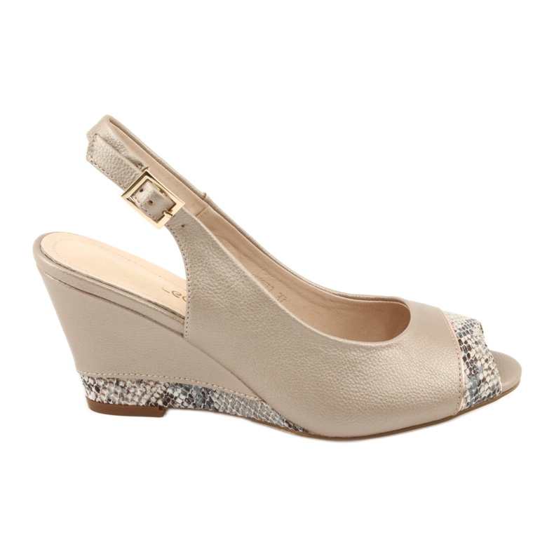 Sandali cappuccino oro Sergio Leone 777 beige marrone d'oro