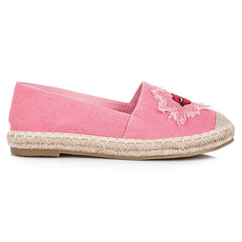 Bestelle Espadrillas rosa con toppe
