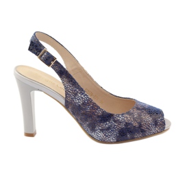 Sandali sul palo di Sergio Leone 578 marrone blu navy