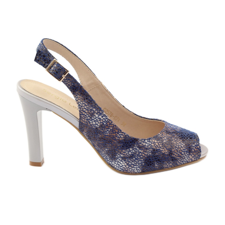 Sandali sul palo di Sergio Leone 578 marrone blu navy