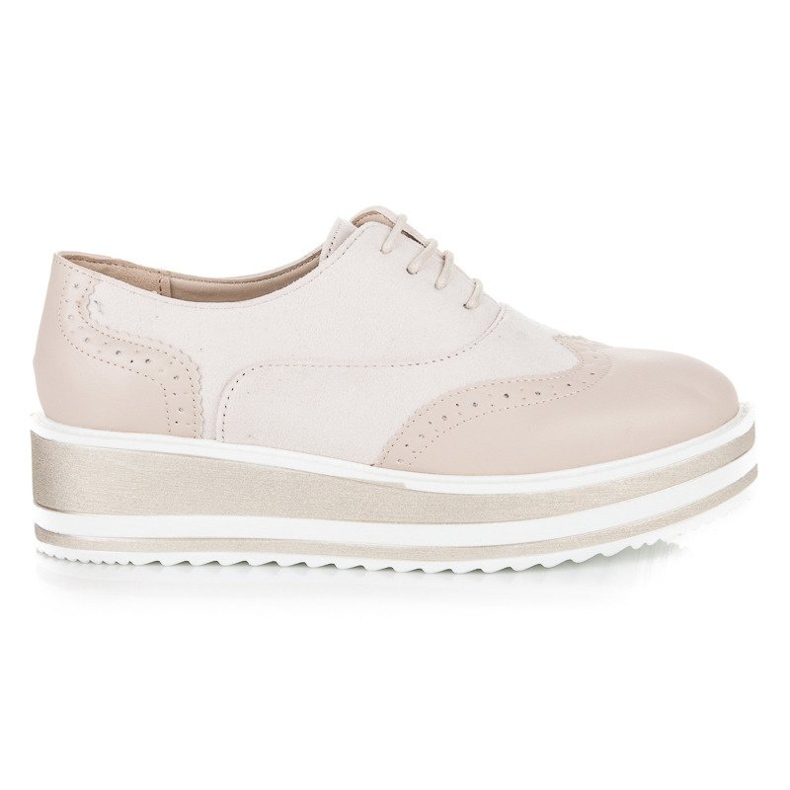 Fgm Paris Scarpe brogue allacciate sulla piattaforma marrone
