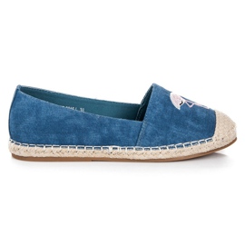 Bestelle Espadrillas blu con fenicottero