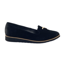 Scarpe con ornamento d'oro Angello 1346 nero