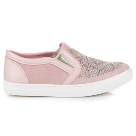 American Club Scarpe da ginnastica rosa Slip On