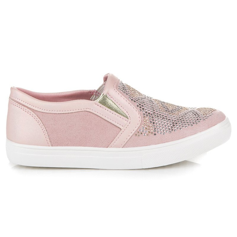 American Club Scarpe da ginnastica rosa Slip On