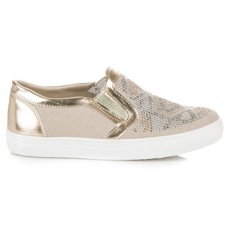 American Club Sneakers slip on color oro d'oro