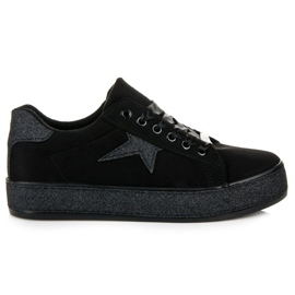 Sneakers glitterate MCKEYLOR nero