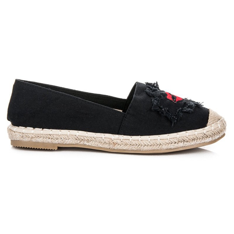 Bestelle Espadrillas nere con toppe nero