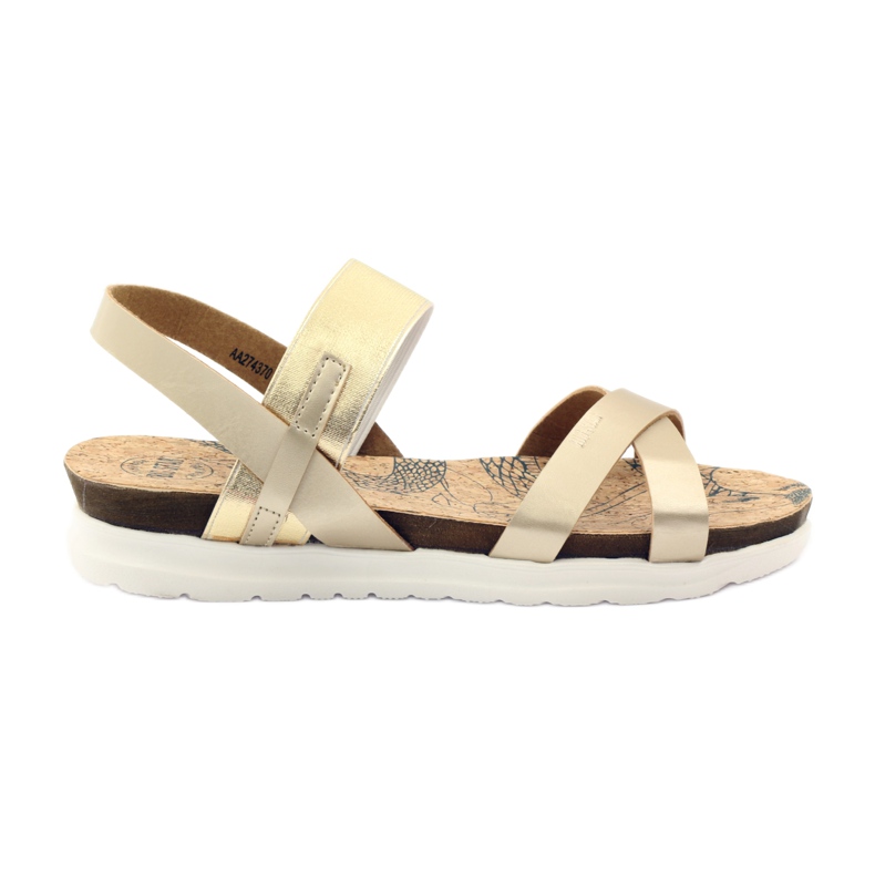 Sandali da donna in sughero Big Star 274370 giallo