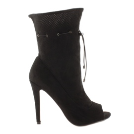 Stivali Openwork Open Toe Sy15 Nero