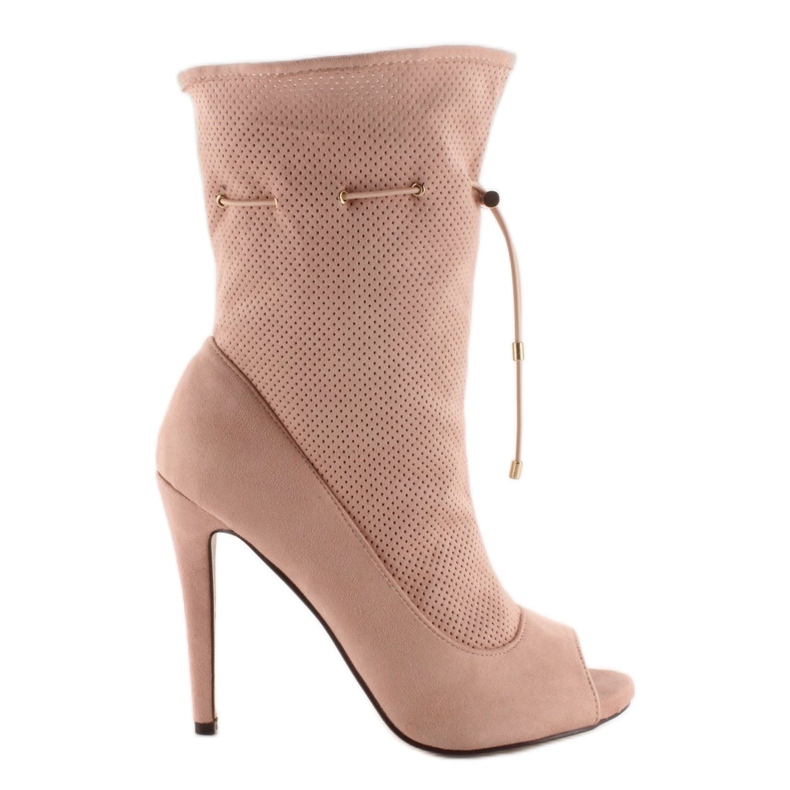 Stivali open toe SY15 Rosa