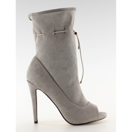 Stivali open toe SY15 Grigio