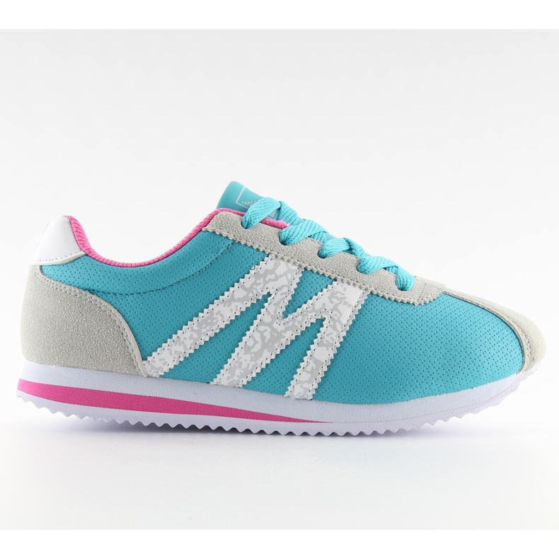 Scarpe sportive marine B683 molto comode blu grigio rosa